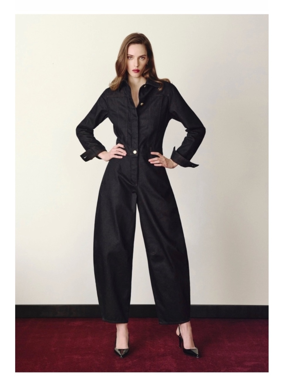 NWT DL1961 Alissa Barrel Denim Jumpsuit in Eternity Size XS